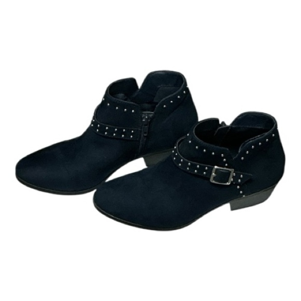 Falls Creek - EC - Elegant Navy Blue  Ankle Booties with Studded Strap